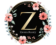 Logo with a Z with roses around the logo with the text Zara Beauty